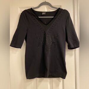 Wolford Swarovski Crystal Sheer Top